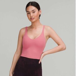 Lululemon Pink Align Cropped Tank size 8 **New, Never Worn